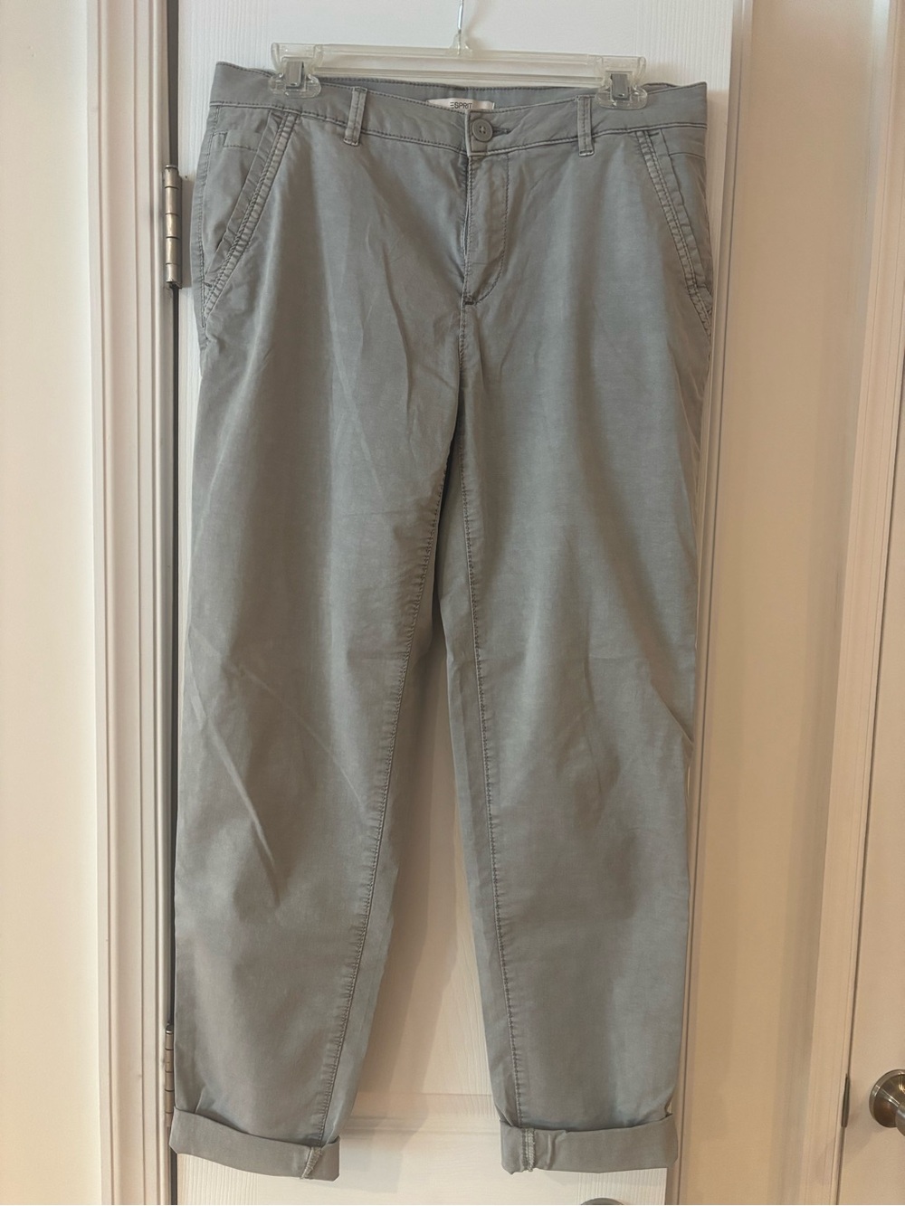 Esprit Light Gray Casual Chino Pants size 6